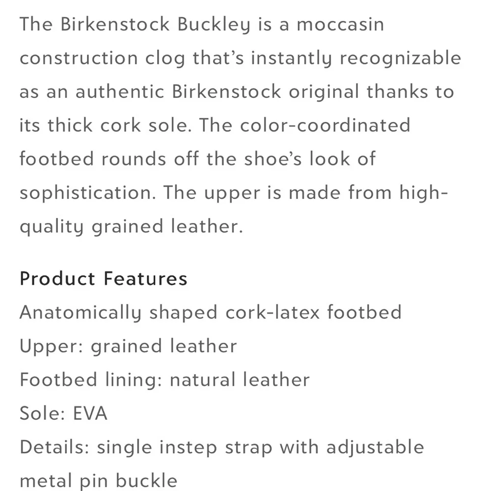 Birkenstock Brown Leather Slip-On Mules with Brass Buckle